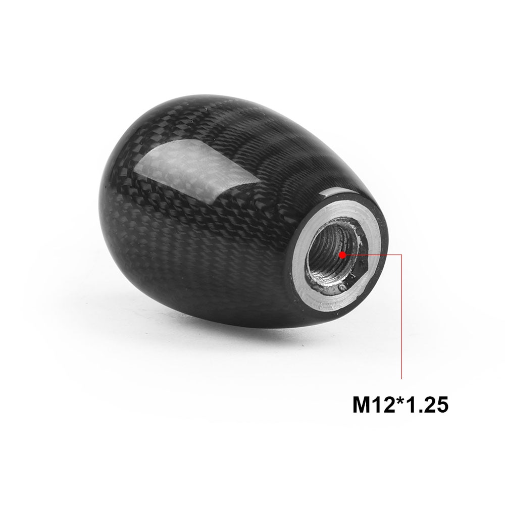 Racing 5 SPEED Gear Shift Knob Manual Real Carbon Fiber Shift Knob 57MM Stick Shifter Lever Knob TT102005