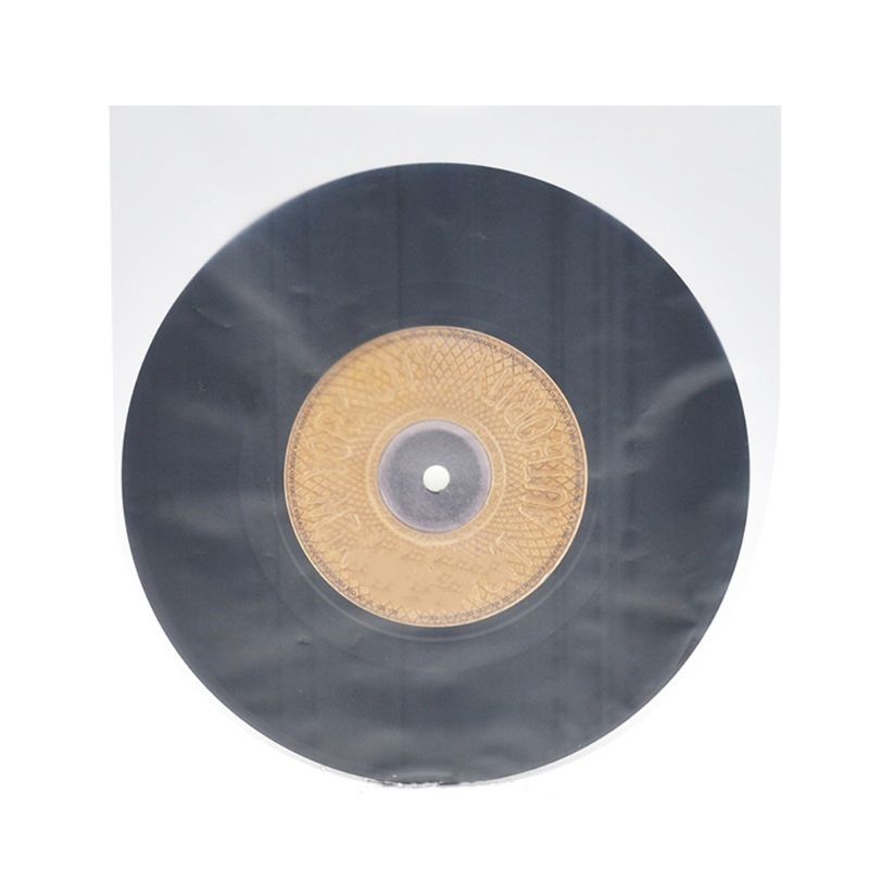 100 Pcs/2 Bag 7 &quot;Vinyl Record Protecter Lp Beschermende Inner Zakken Anti-Statische Mouwen Innerlijke clear Cover Container D08A