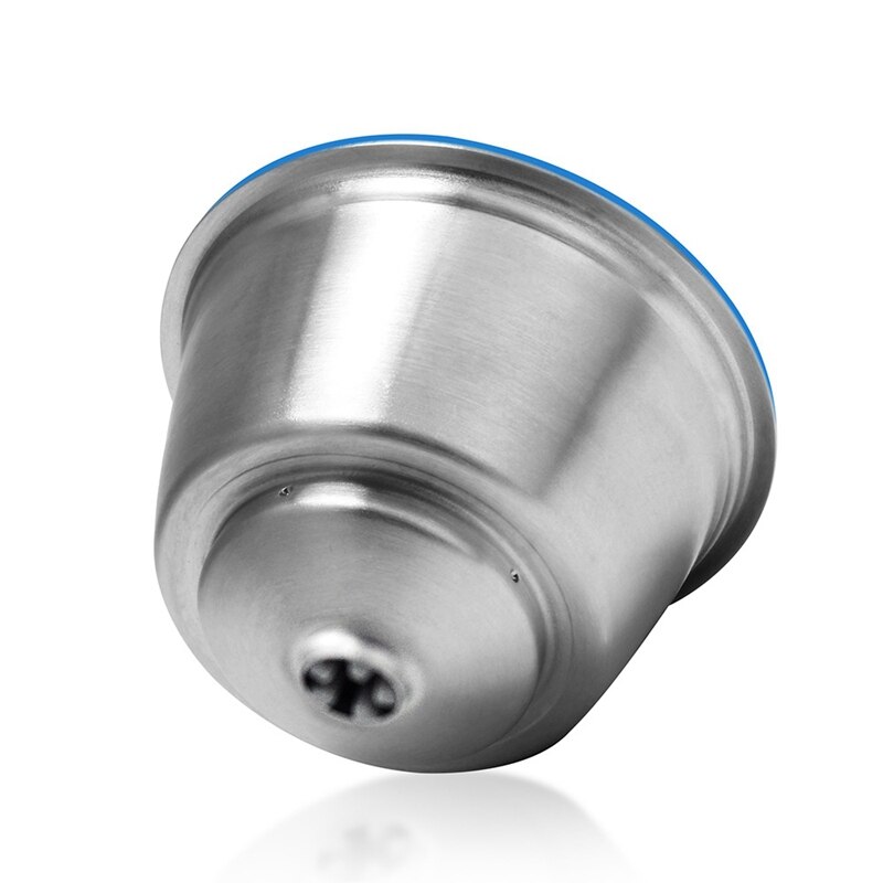 Cápsula reutilizable de Metal de acero inoxidable, cubierta de silicona, cuchara de café para máquina de café con Clip