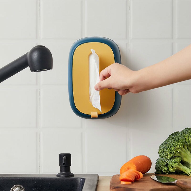 Wall Mounted Tissue Case Box Home Car Napkin Papers Toilet Paper Holder Case Table Decoration Bathroom Accessories