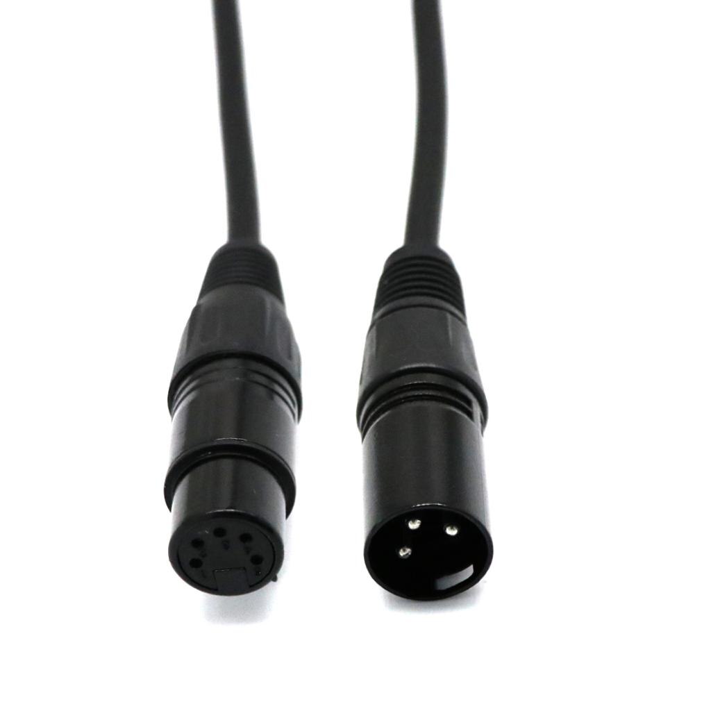 5-Pin Female To 3-Pin Male DMX Cable Adapter DJ Equipment DIY