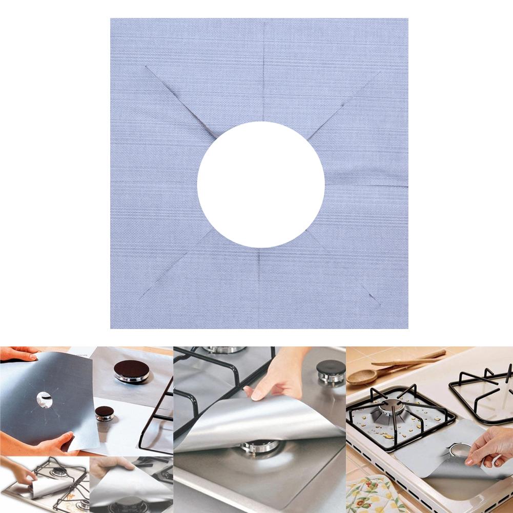 Non-stick Gas Stove Cooker Protectors Cover Clean Mat Stovetop Gas Burner Liner Wash With Soapy Water Or Dishwasher