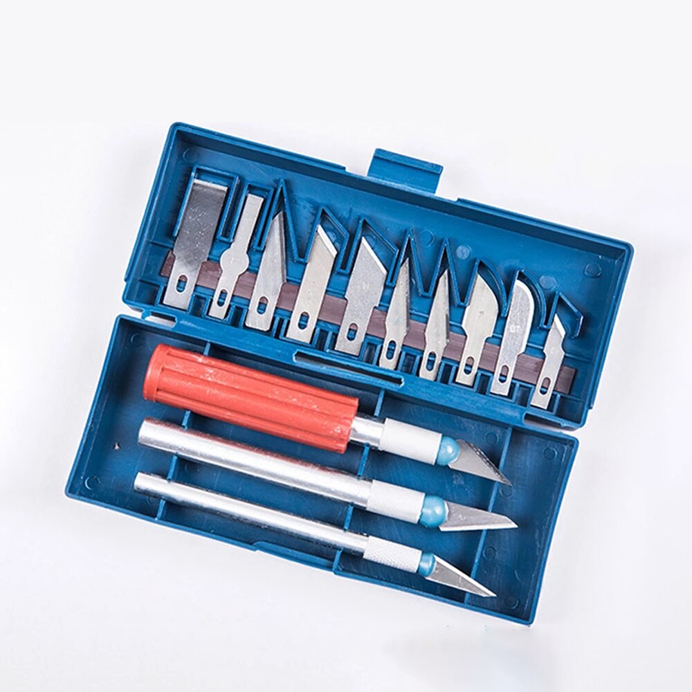 Metall Gravur Messer Werkzeuge Bausatz Mit Kasten Modell Werkzeug, Der Gravur Kunst 13 Messer Klinge Polymer Ton Multifunktions Stift Messer