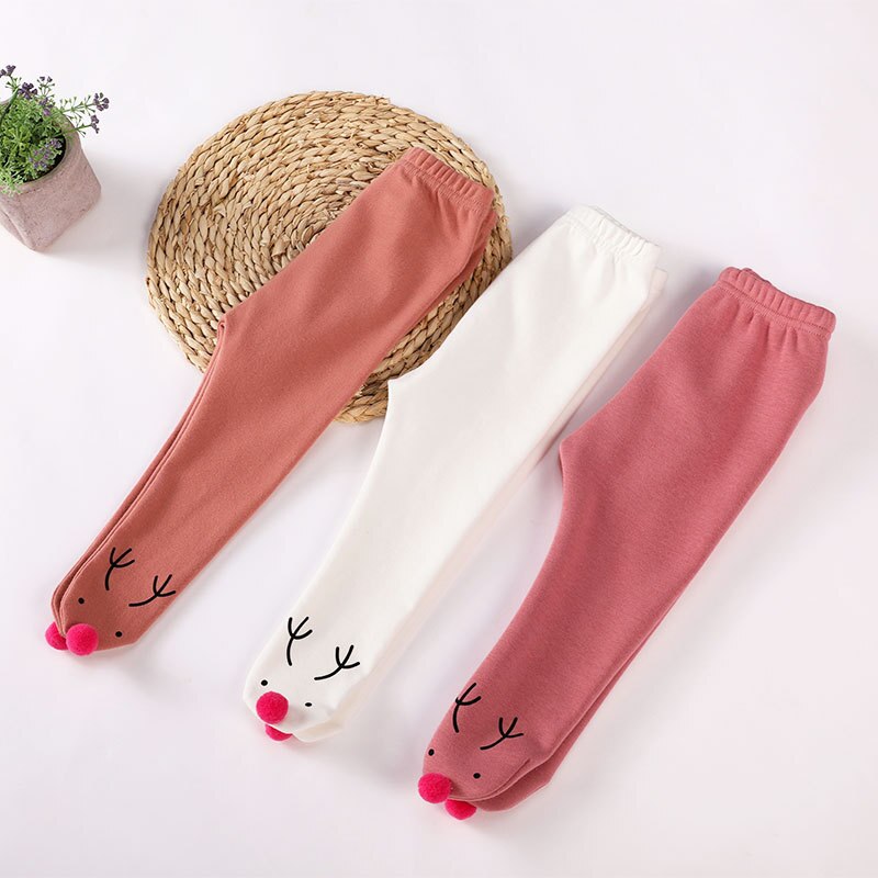 Warm Pants Baby Kids Boys Girls Halloween Leggings Children Autumn Winter Cotton Cute Pants Clothes 0-2 T