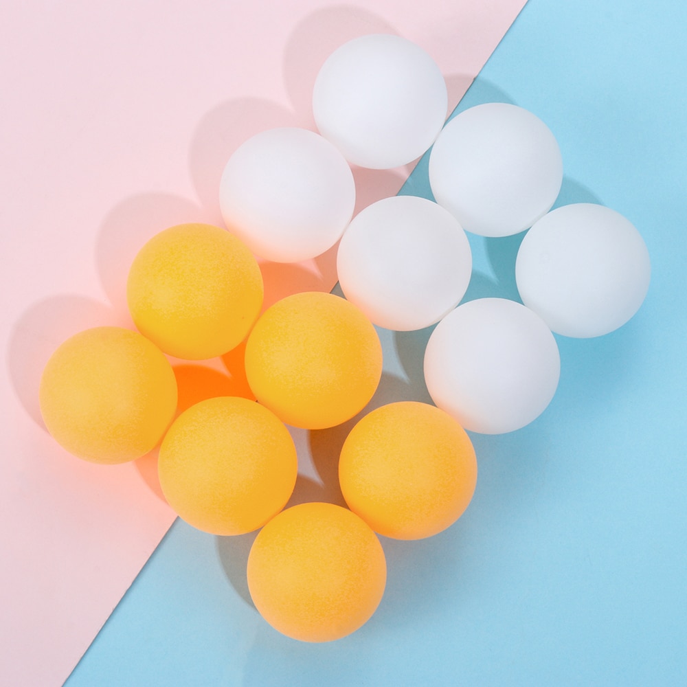 12 PCs/Set Ping Pong Training Ball Table Tennis Competition Balls Orange&White Durable Sports Tool