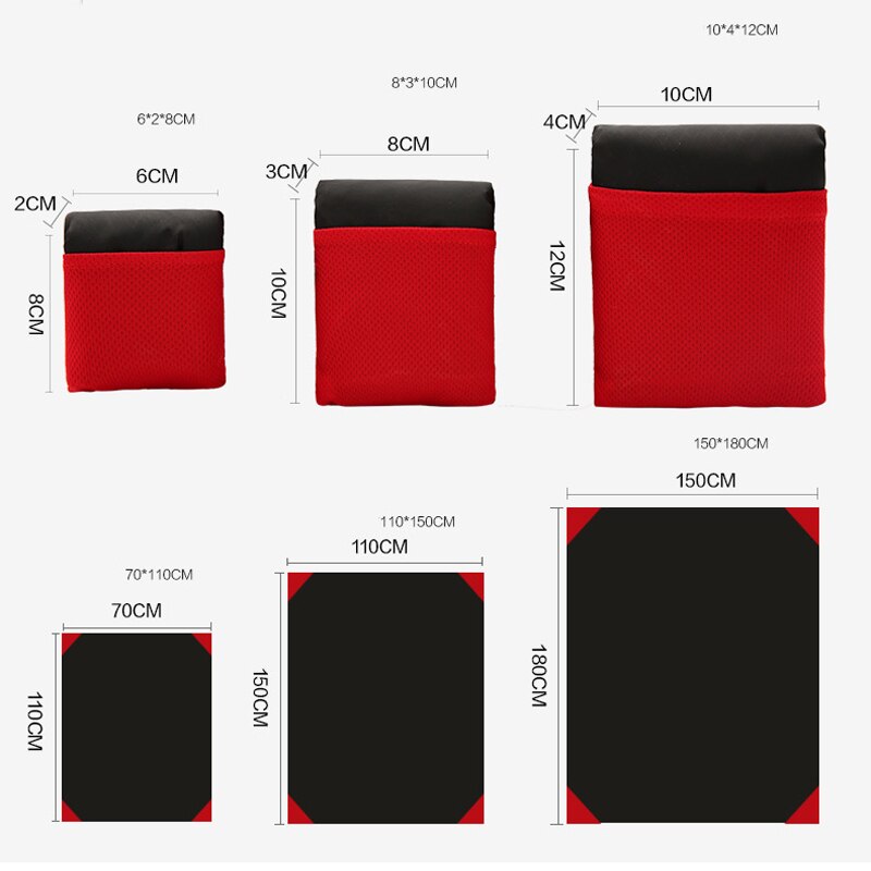 Mini Portable Pocket Camping Mat Kitchen Camping Folding Beach Mat with Backrest Tourist Mats Hiking Sports Entertainment