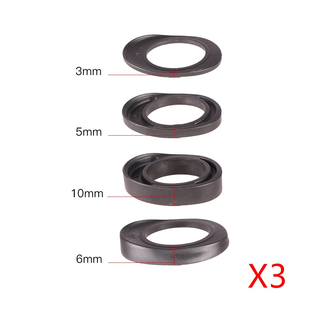 Aerodynamisk cykel spacer vej mtb cykel integreret aero til 28.6mm 1 1/8 &quot; frempind til cykelstyr: H99 3 sæt
