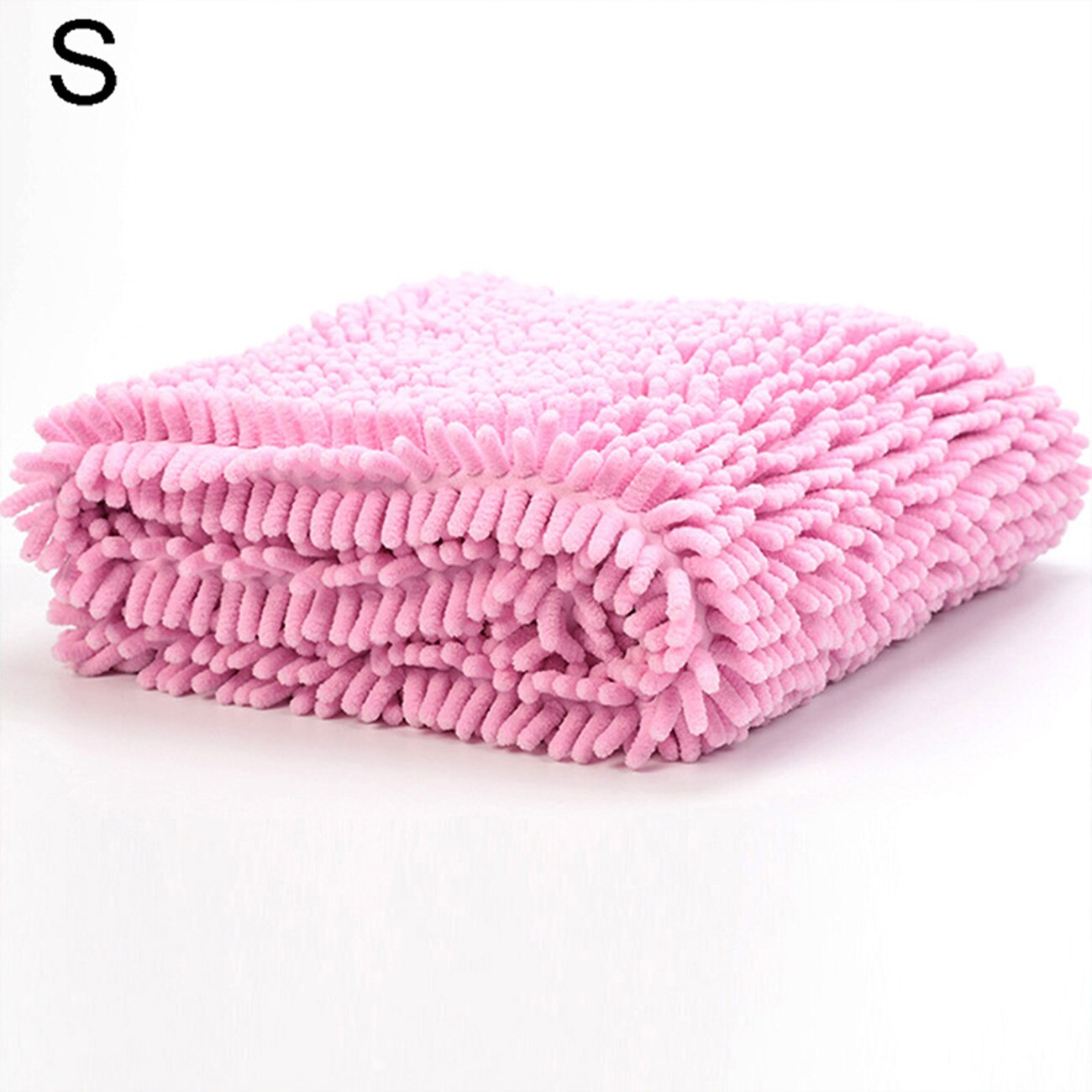 Quick Dry Pet Towel - Ultra Absorbent - Washable - for Dogs & Cats - Thick Microfiber: Pink / S
