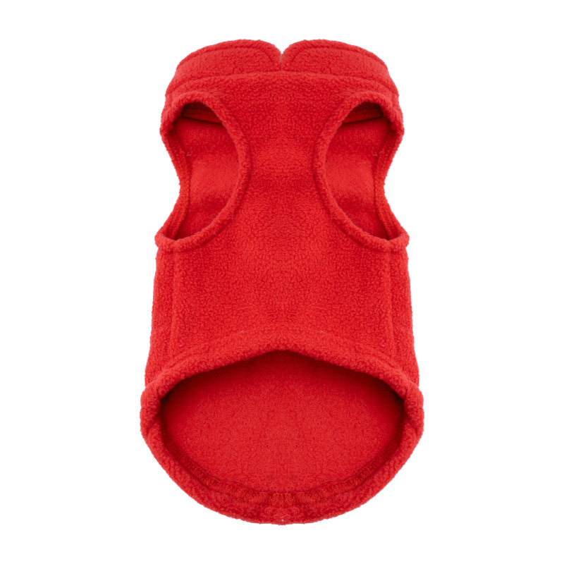 Soft Fleece Dog Clothes for Small Dogs Pull Ring Spring Autumn Winter Warm Pet Pullover French Bulldog Jacket Pug Coats