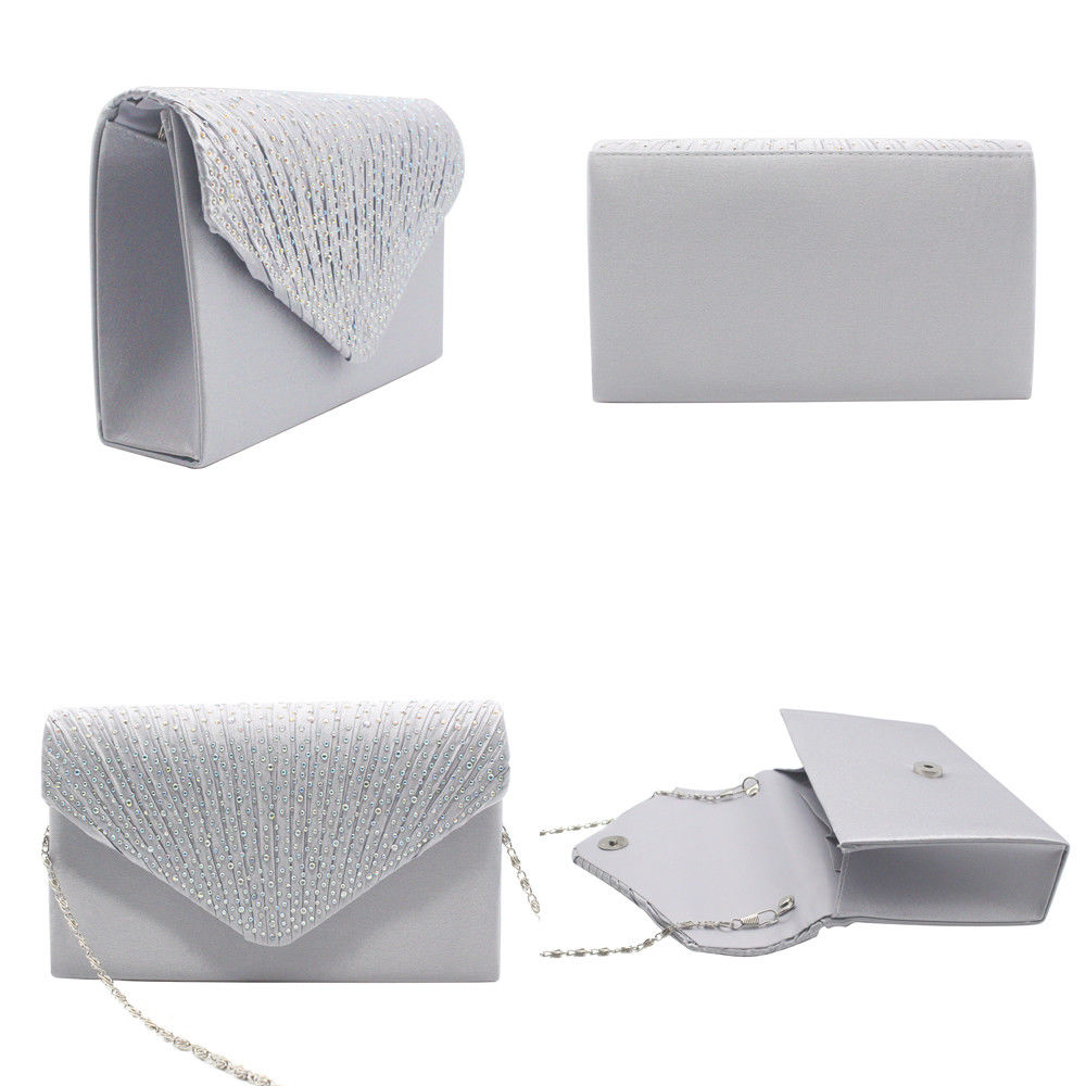 shiny women's clutch bag party wedding envelope handbag portable purse