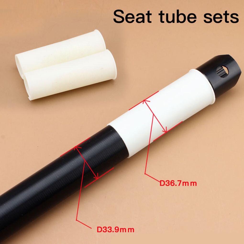 Cubierta protectora para tija de sillín de bicicleta, 33,9mm, plegable, adaptador de funda reductora, accesorios para equipos de ciclismo