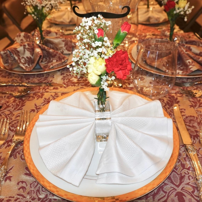 4-24Pcs Acrylic Napkin Rings Flower Vase Napkin Holders Clear Square Napkin Rings Bulk for Wedding Party Banquet Table Decor
