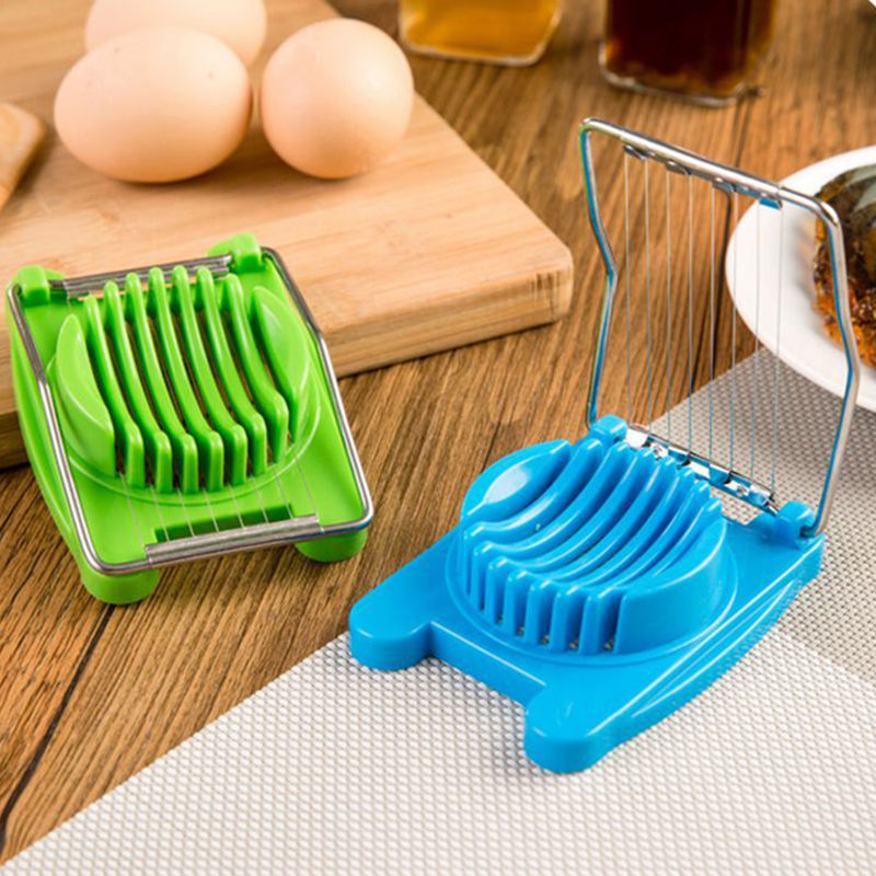 Cortador de ovos cozido em aço inoxidável, acessório de cozinha para cortar tomates e ovos