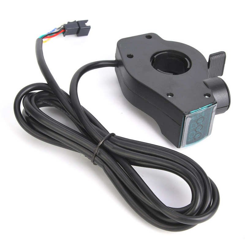 E-bike12-99V E-Bicycle Thumb Throttle Handle Bar Grip Gas Twist Throttle Electric Scooter Voltage Battery Display