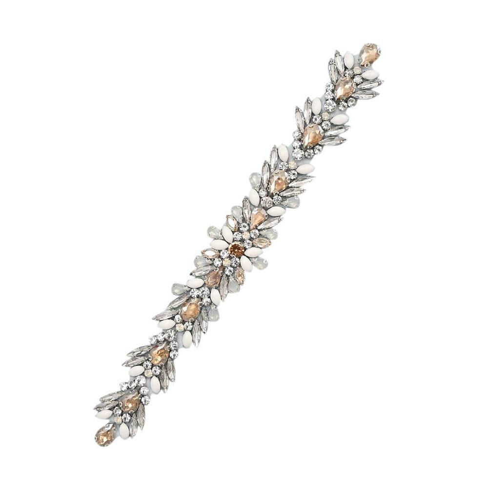 Olomlb luksus brudekjole bælter mange farver brude bælte rhinestones krystal brude sash til bryllup dekoration aften dre