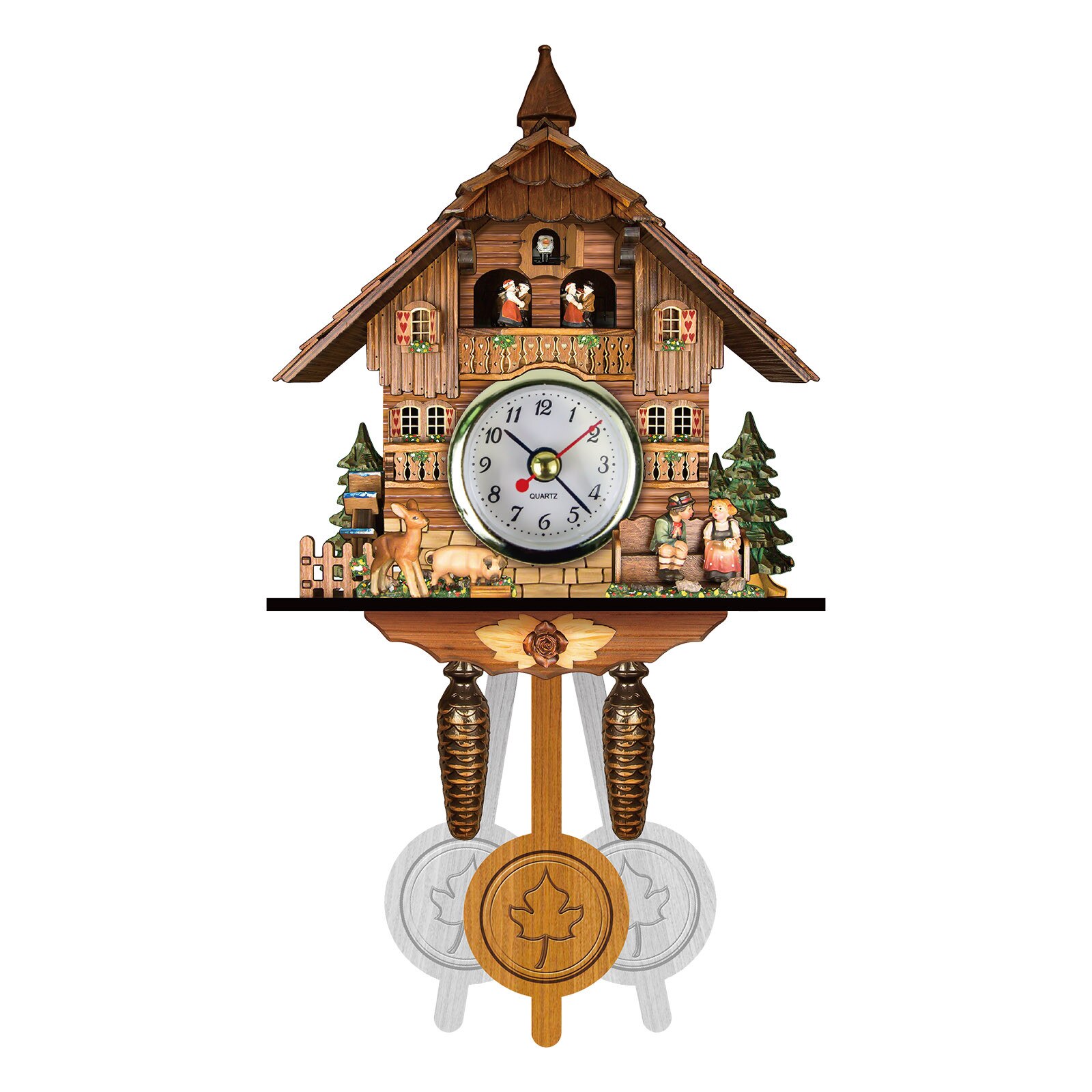 Koekoek Koekoek Wandklok Chime Wekker Retro Klok Houten Woonkamer Klok Часы Настенные Houten Woonkamer Klok