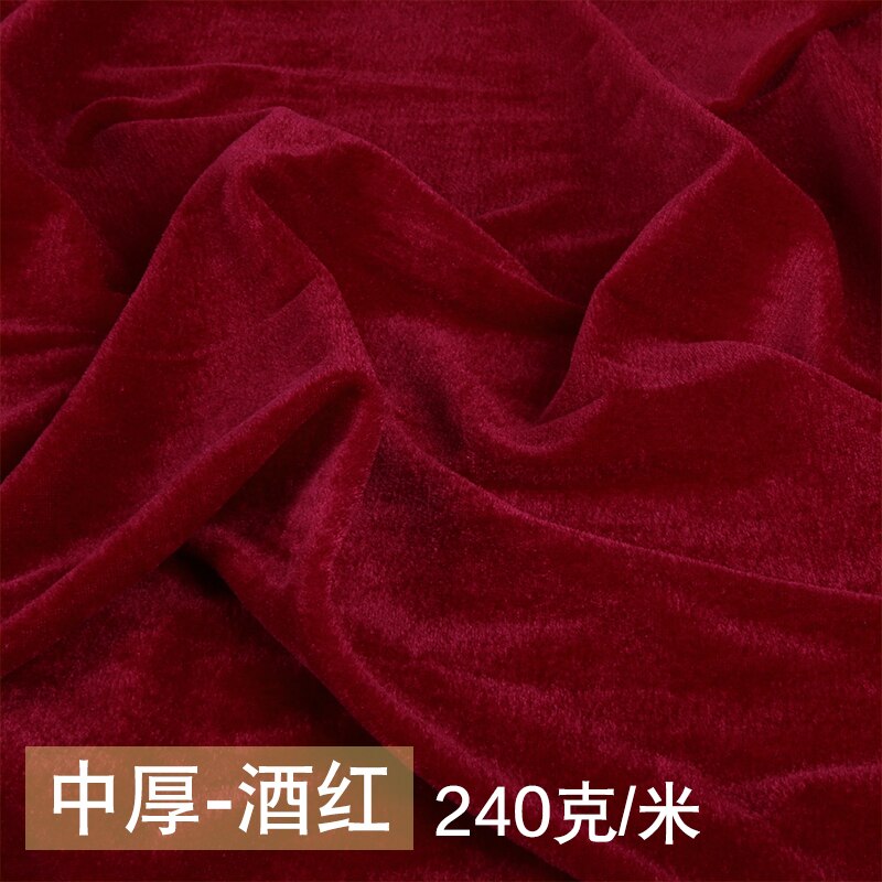 160 x 100cm polyester utan blekande guld sammetstyg tyg för gardiner bordsduk plagg gör-det-själv sömnadsmaterial: 9