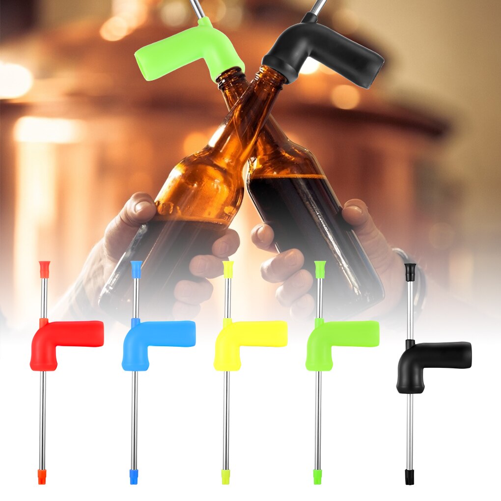 Drinking Dispenser Funnel Wine Straw Stainless Steel Plastic Snorkel Drinking Beer Bar Tools Festivals Party Dispenser Y1F5