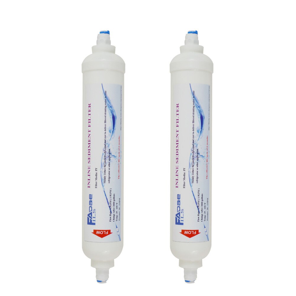 Kyl/vattenkylare byte av vattenfilter  t33 inline sedimentfilter  ,1/4 &quot; snabbkoppling  (2 st/lot)