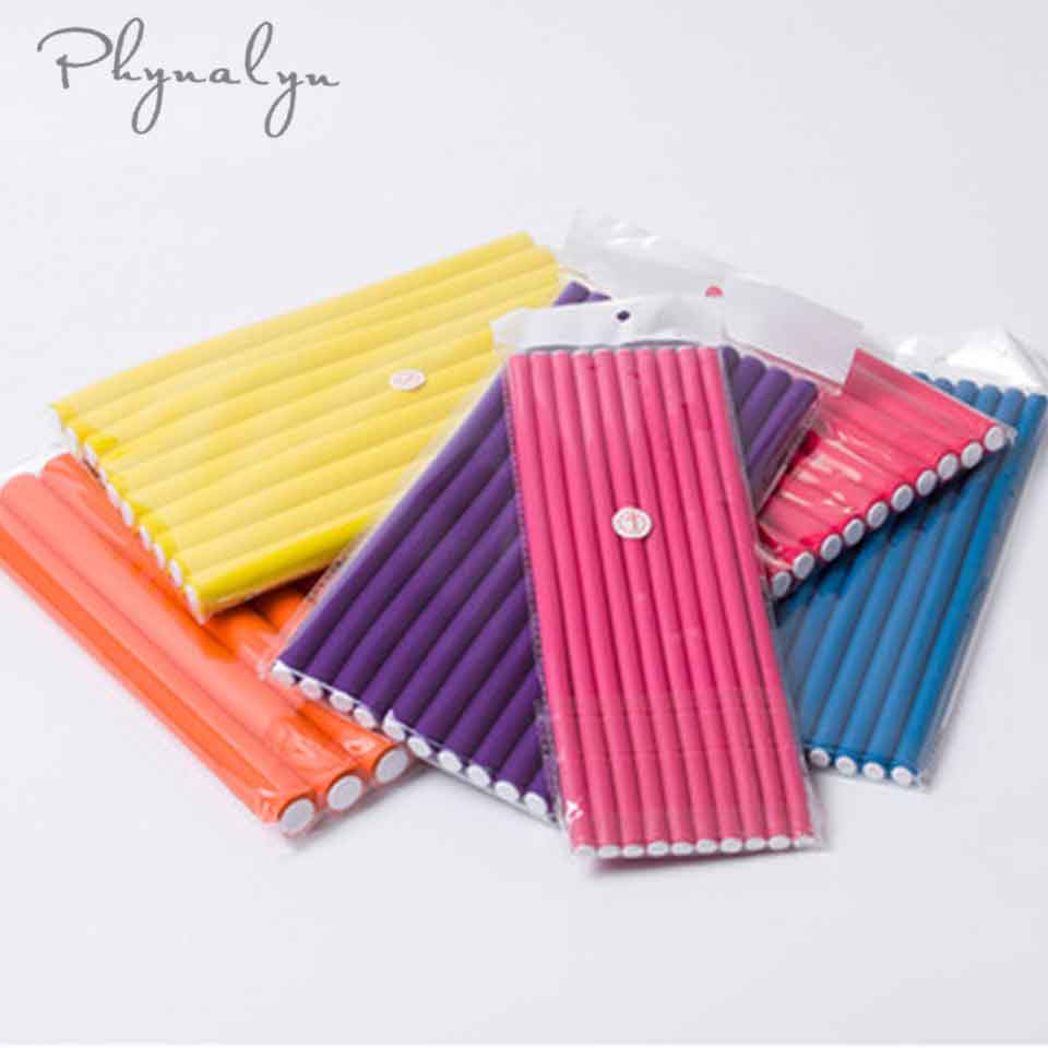Hair Rollers Sponge Hair Curling 10pcs Soft Curl Hair Bendy Roller DIY Styling Hair Rollers Tool Curler Maker