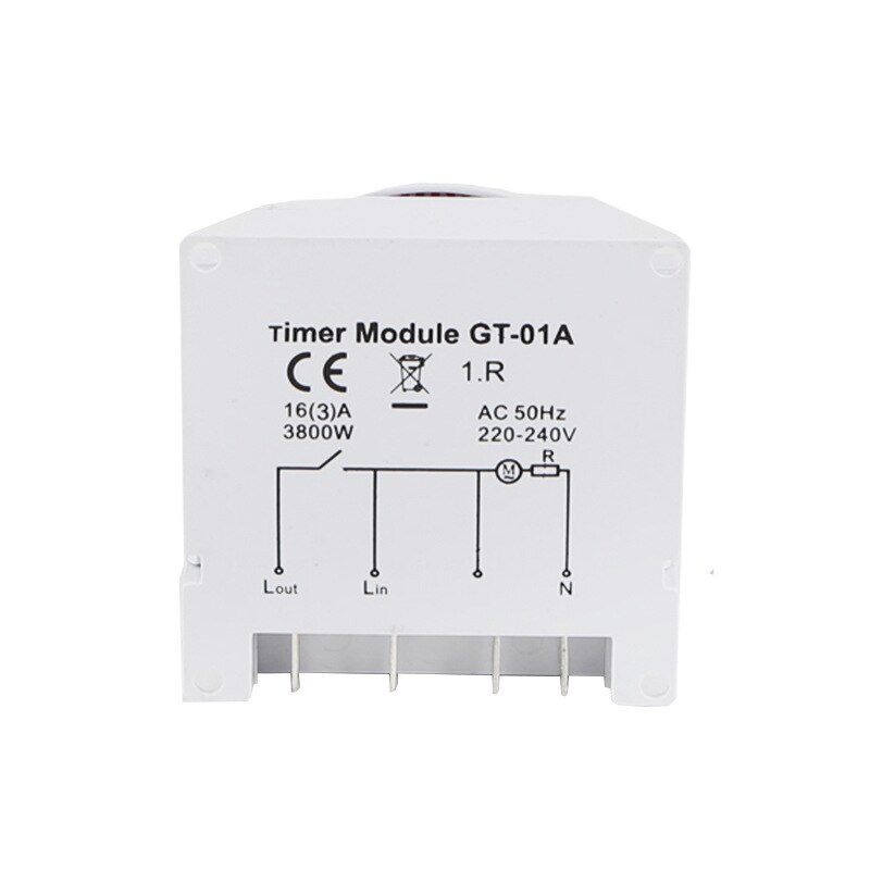 Temporizador mecánico de 250V, temporizador con recordatorio de tiempo, 15min, 24h, controlador de ahorro de energía, interruptor de sincronización Industrial