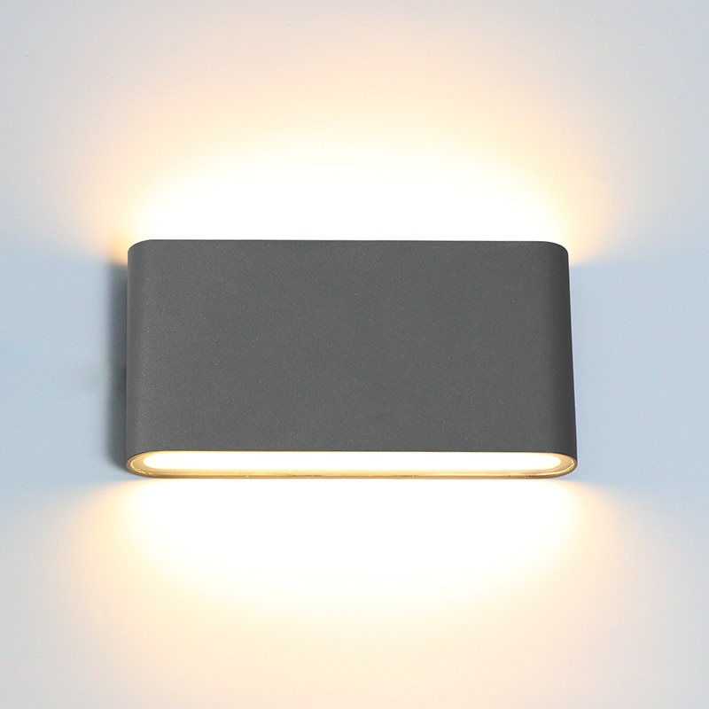 Outdoor Waterdichte Wandlamp IP65 6W/12W Led Wandlamp Indoor Decoratie Verlichting Slaapkamer Gang Veranda Tuin lamp Aluminium