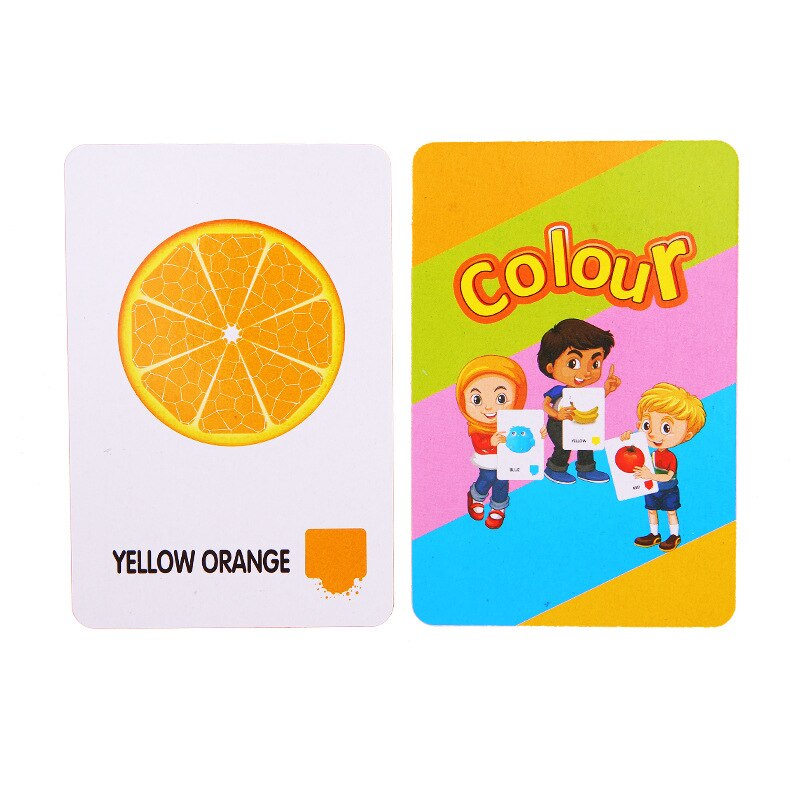 Baby Learning Card Kids Recognition Animal Coloe Shape Card Fun English Word Educational Toy Game Puzzle