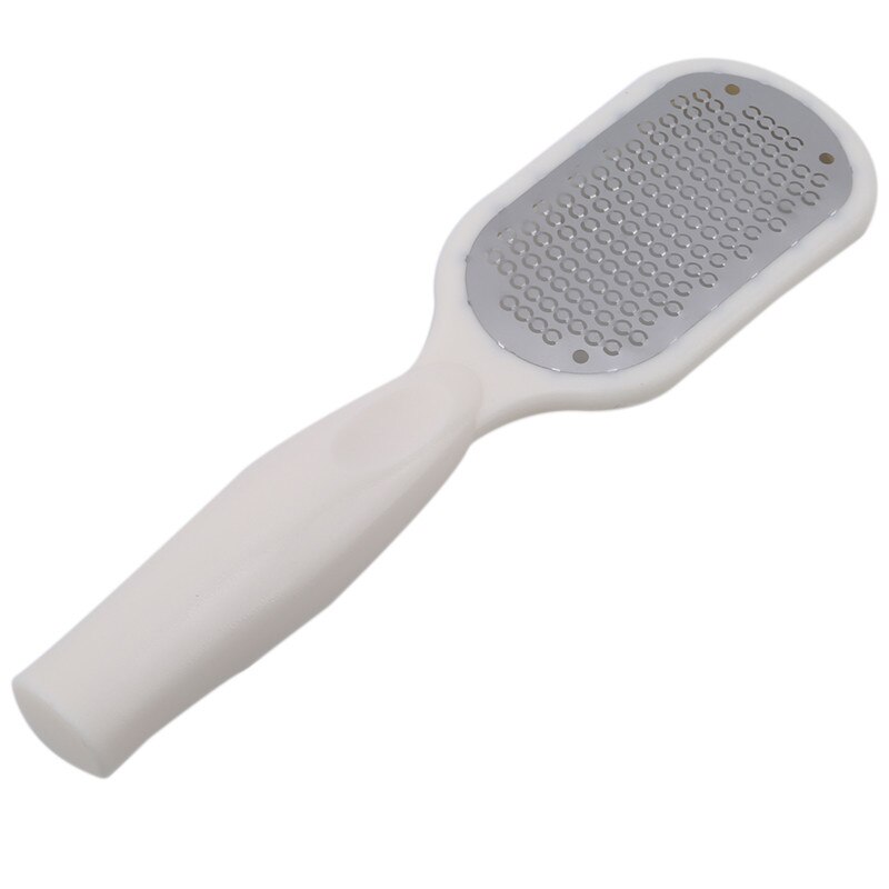 1pc abs fod ryg krop rasp fil skrubber rivejern tør ru død hud callus remover pedicure neglepleje værktøj: Hvid