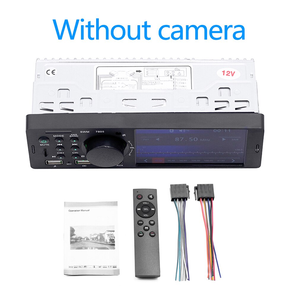 4.1 Inch TFT 1 Din Car Radio Audio Stereo FM Radio Bluetooth MP5 Multimedia Player Can Be Connected To The Rear View Camera: Without Camera