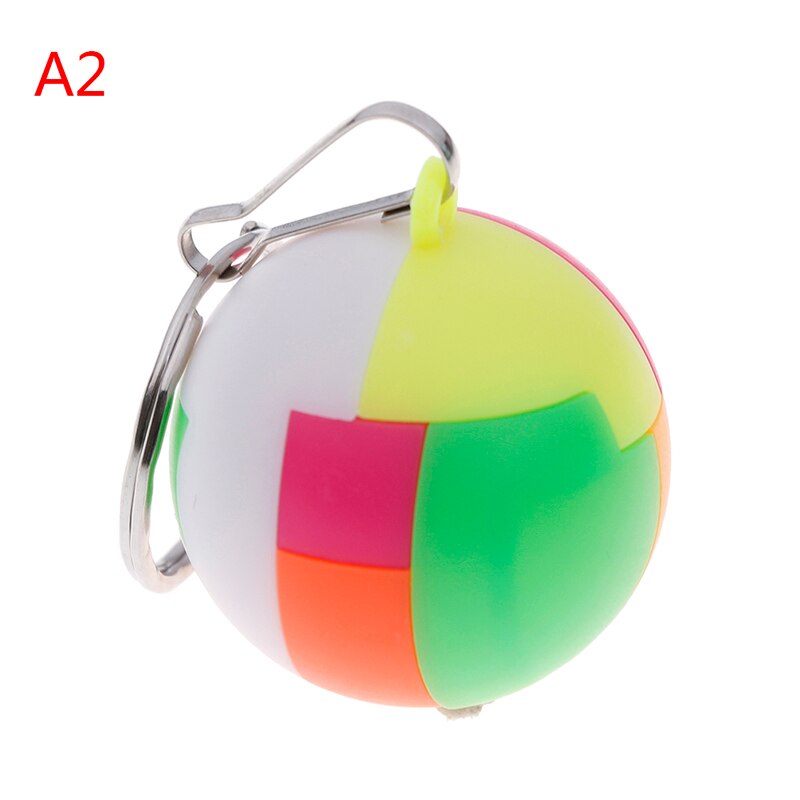 Porte-clés magique Cube autocollant moins torsion puzzle Cube jouet Smart porte-clés sac décoration mignon: A2