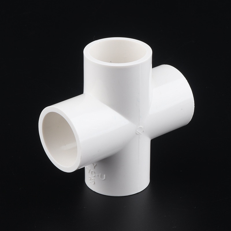 15 stuks 25mm kruis pvc-fittingen 4 -weg connector kunststof buisverbinding buismof slip voor watertoevoer irrigatie circulatie