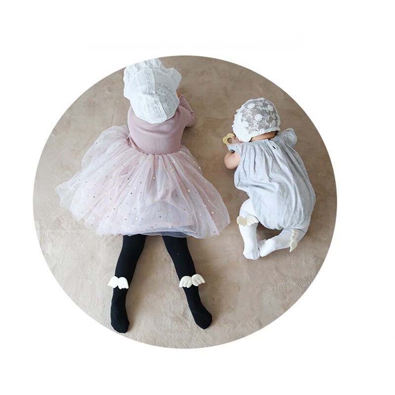 GZhilovingL Autumn Winter Infant Baby girls Cotton Angel Lovely Wing Pantyhose Warm Child Kids Ribbed Legging Knitted Stockings