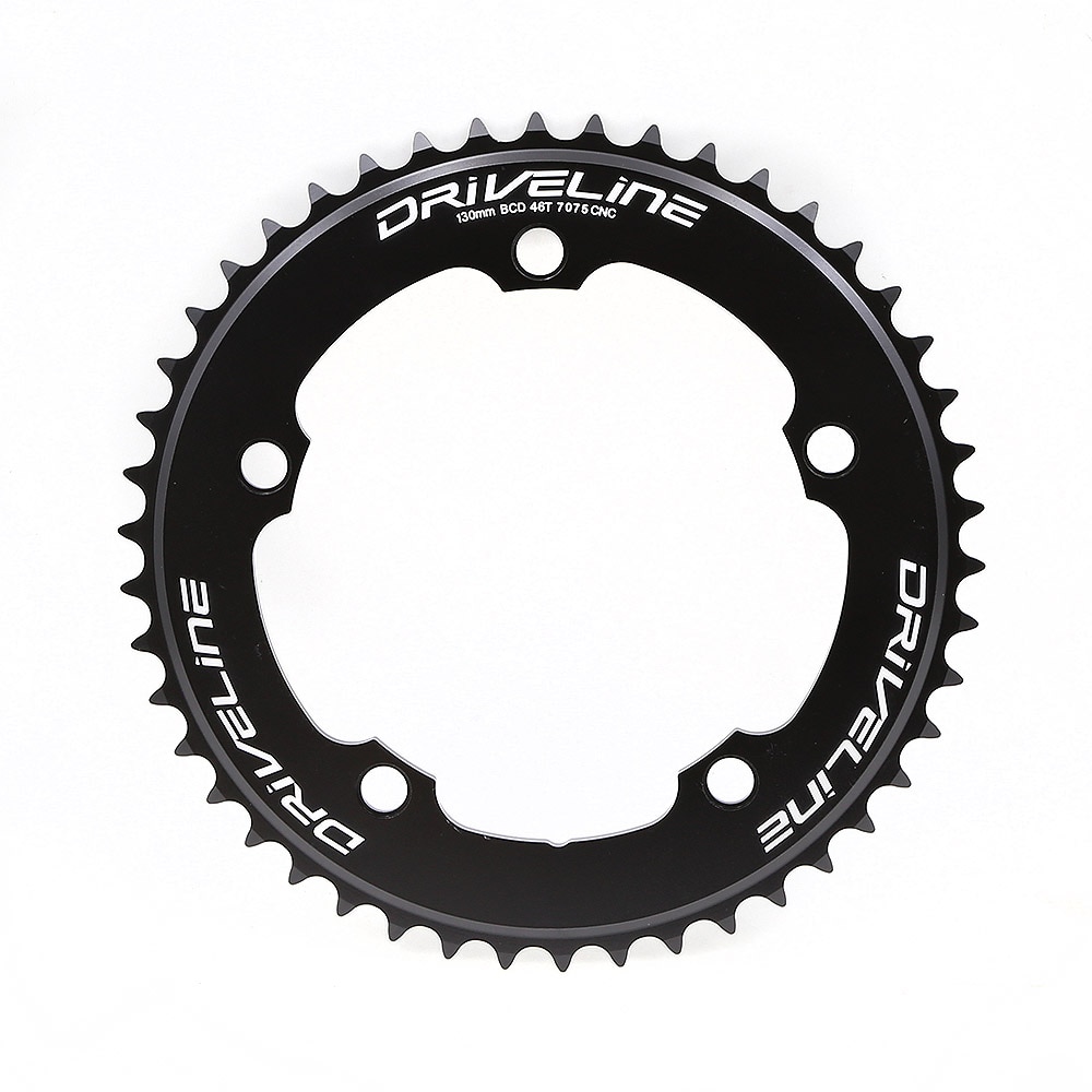 DRIVELINE CNC 46t road bike TT chainring 130BCD