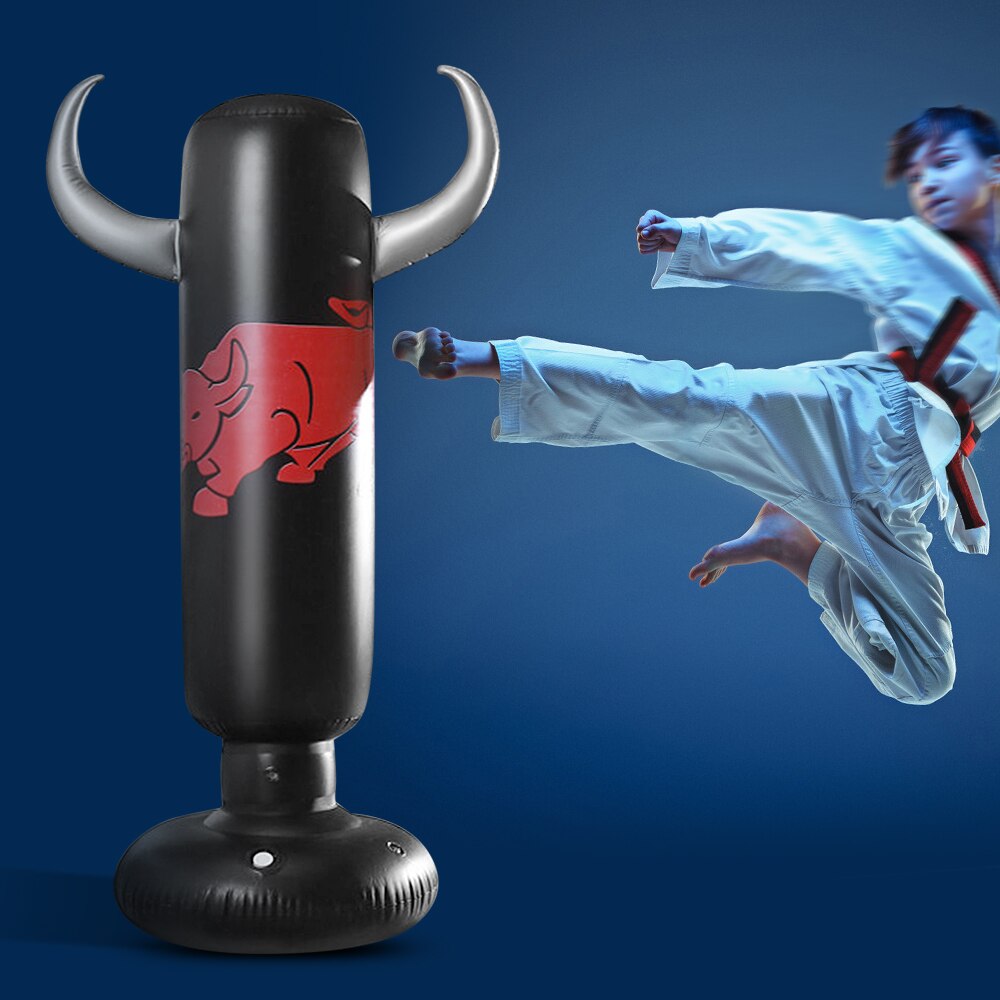 5.2ft opblaasbare pvc bokszakken opblaasbare bokszak fitness boksdoelzak gym training fitness bokszak