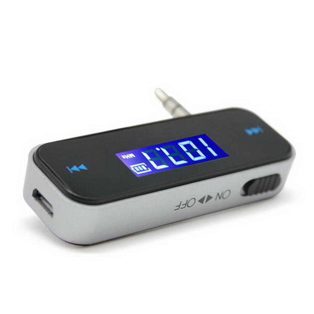 Mini 3.5mm FM Transmitter Wireless LCD Display FM Transmitter Modulator Wireless In-car Music Audio For Mobile Phones Car Kit