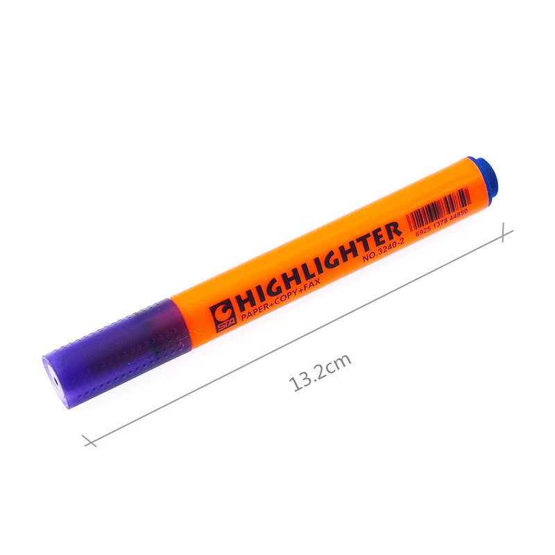 Driehoekige Vat Fluorescerende Highlighter Pennen voor Papier Kopie Fax DIY Tekening Marker Pen voor School Kantoorbenodigdheden