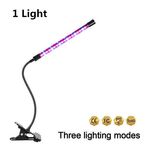 Full Spectrum Phyto Lamp 80 Leds Grow Lights with Tripod Plant Light For Indoor Vegetable Flower Seedling: 1 head no remote / With EU Plug