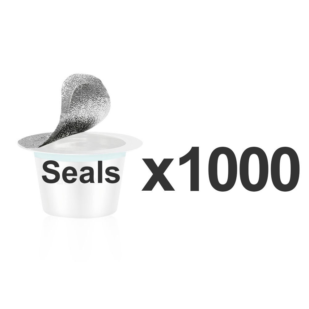10 Pods 100 Seals Stainless Steel Nesspreso Refillable Capsulas Nespresso Coffee Capsule Pods Reusable Nespresso Coffee Filters: 1000PCS x Seals