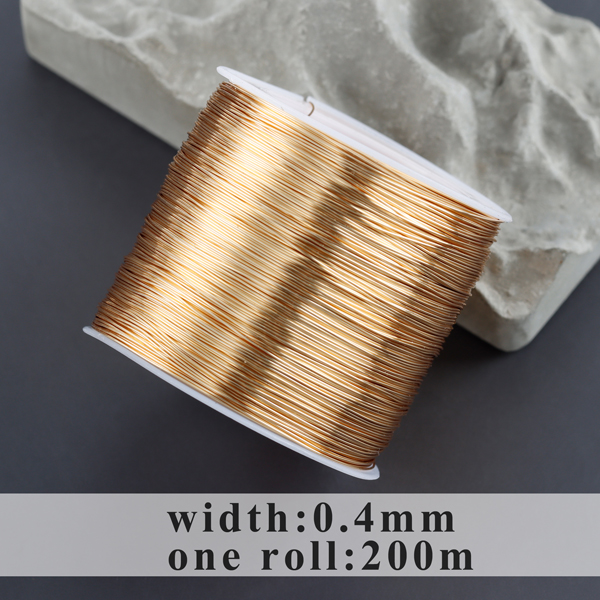 YEGUI M997, accesorios de joyería, alambre de cobre, chapado en oro de 18k, nunca se desvanece, hallazgos de joyería, dijes, bricolaje, fabricación de joyas, un rollo/lote: Negro