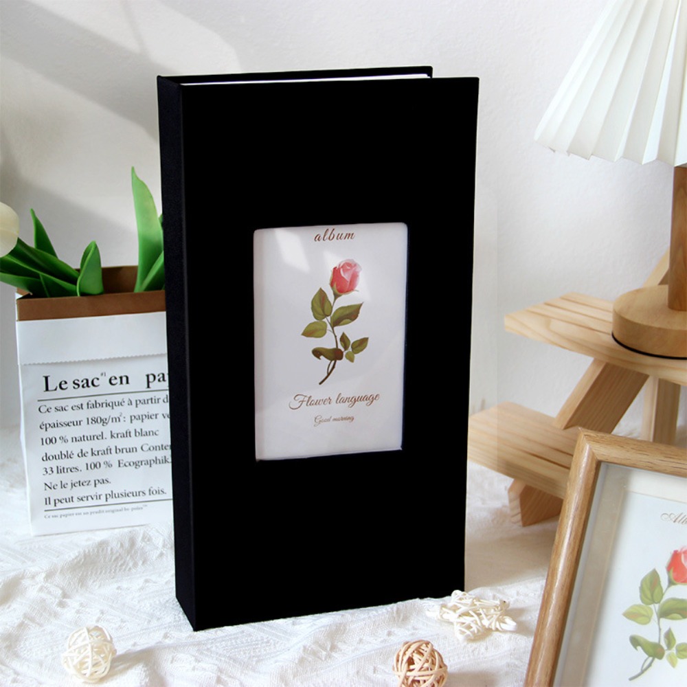 Álbum de fotos de lino con 300 bolsillos, tipo entrelazado sin cordones, almacenamiento de fotos de 6 pulgadas, álbumes de fotos para fotos de 4x6cm y 6 pulgadas, 1 Uds.: green
