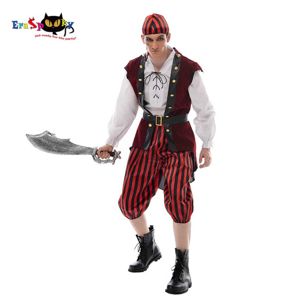 Fantasia De Pirata Masculino,pirata Jack,caribe
