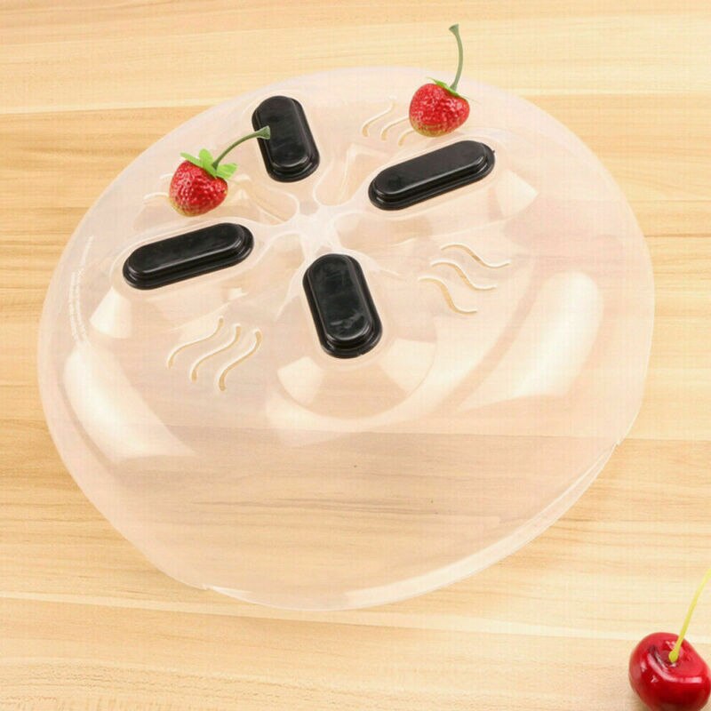 Microwave Plate Covers Steam Vent Lid Dish Food Splatter Home Kitchen Universal