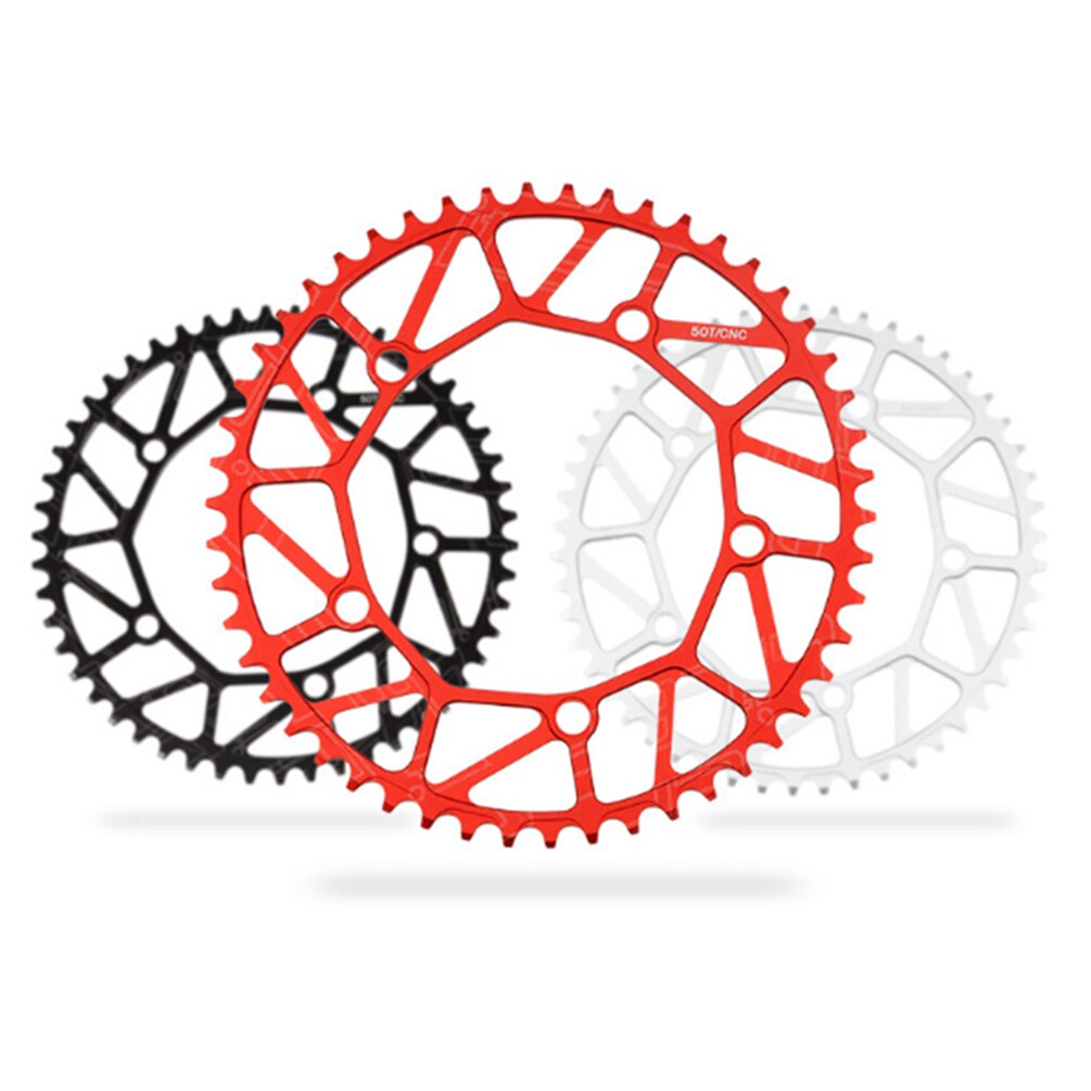 Litepro Folding Bicycle Tooth Chainring Positive Negative Tooth 46/48/50/52/56/58T Chainwheel BMX Bike Colorful Crankset 130BCD