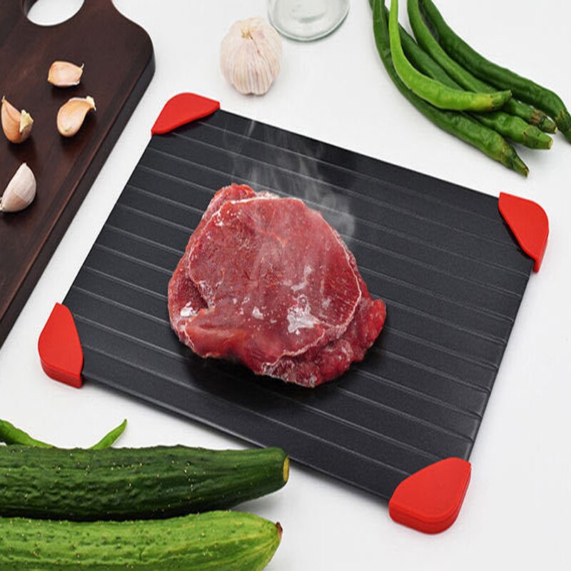 Thaw Master Fast Defrosting Tray Frozen Meat Thawing Fresh Healthy Rapid Defrost Plate Board Food Gadgets Kitchen Home Use Tools