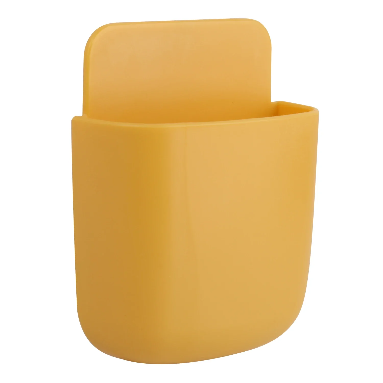 Home Office Wall Mounted Self-adhesive Storage Box For Air Conditioner TV Remote Control Mobile Phone Holder Pen Organizer: Pink