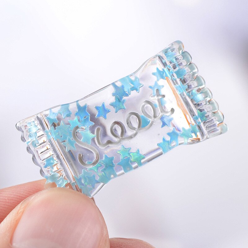 20 stk flerfarvet gennemsigtig krystal slik flatback cabochons 3d harpiks, telefon sag hår klip indretning, diy forsyninger ， 20 yc 10945: 1082892004