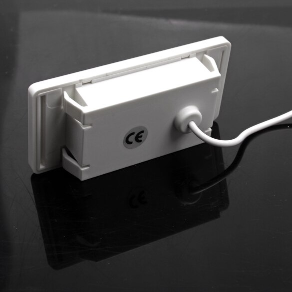 Waterproof Solar Thermometer Potable Solar Powered Digital LCD Thermometer -50℃ ~ 150℃ Sensor Cable 1M Household Supplies