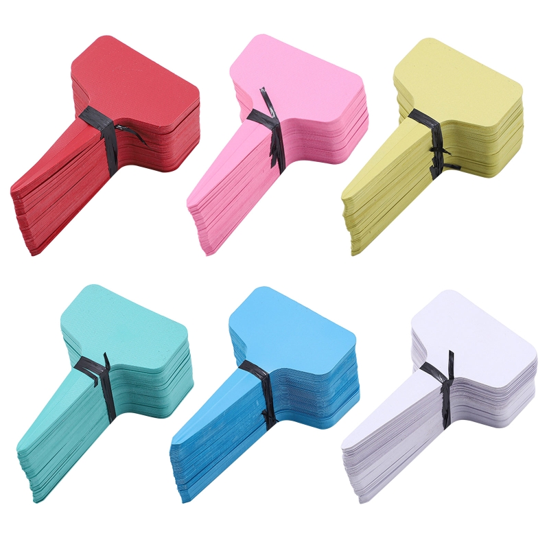100pcs etichette per piante da giardino etichette per insegne in plastica marcatori per vivai vasi da fiori semi erbe in vaso etichette marchio di classificazione