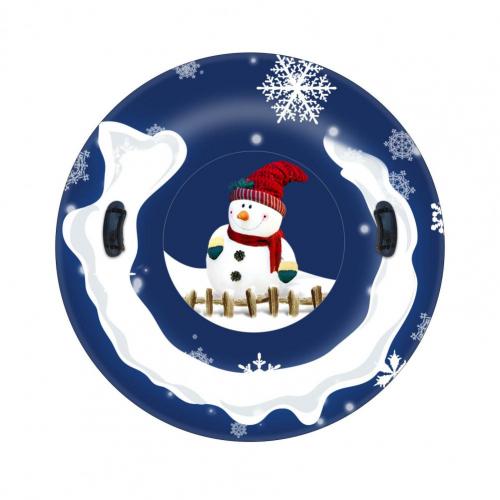 55% Inflatable Snow Sled Reusable PVC Xmas Snowman Sledding Tube for Family: Snowman