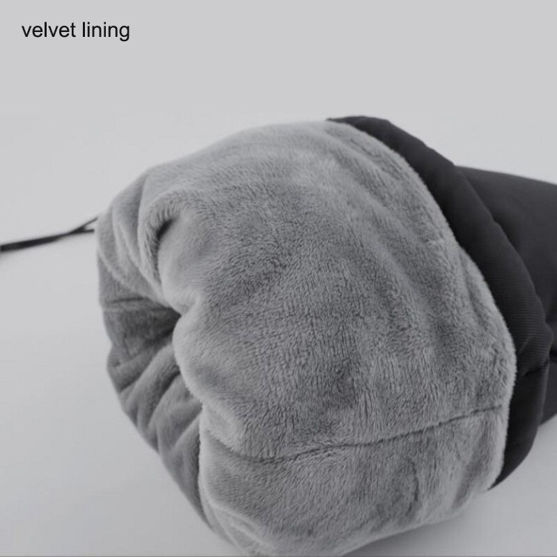 Velvet lining winter gloves 68g down gloves men thickening Enlarge cycling gloves men outdoors motorcycle keep warm gloves women